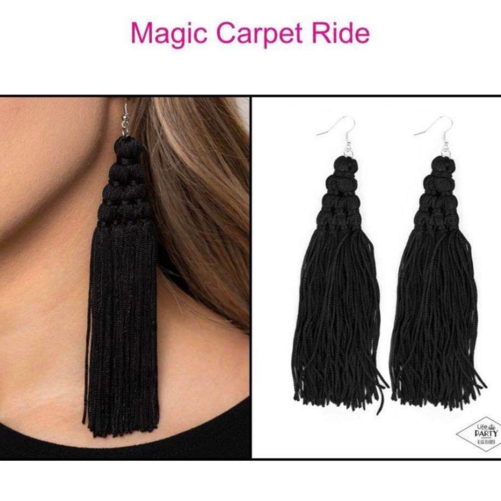 Magic Carpet Ride tassel earrings